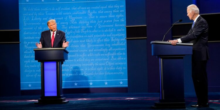 Trump flip-flops on Biden's debate skills