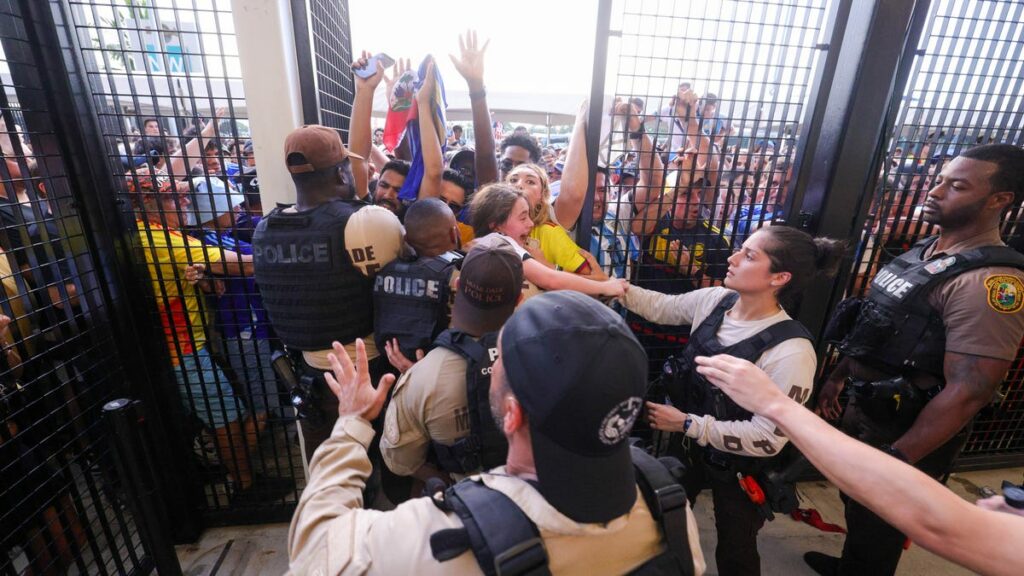 Fans without tickets for Copa America final enter Hard Rock Stadium