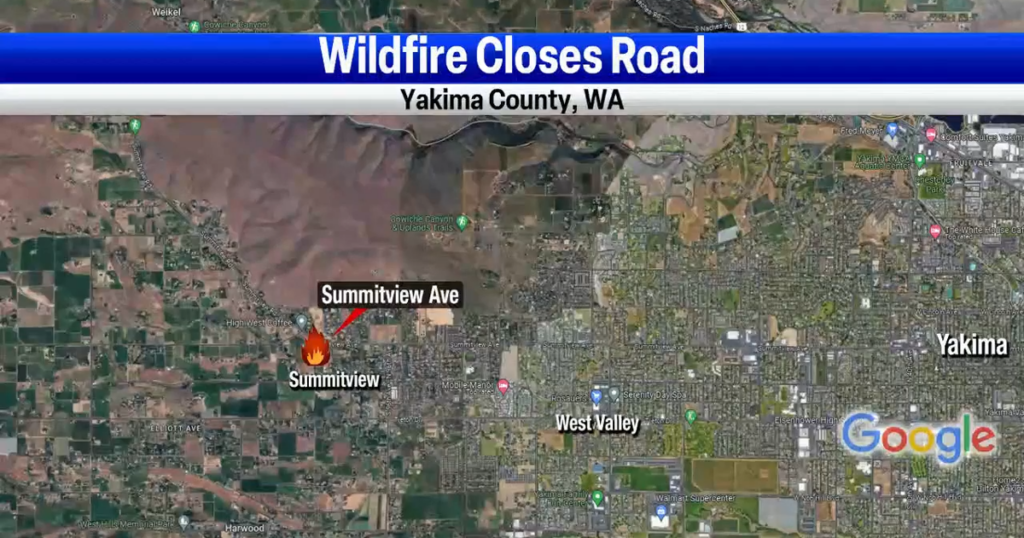 West Valley crews close Summitview Avenue for wildfire response | Fire