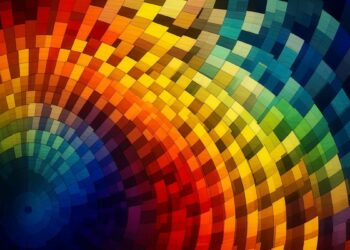 Color of a visible light spectrum