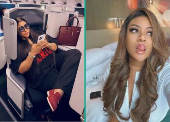 Experience the High Life: Nkechi Blessing Dazzles in Her First Yoruba Vlog, Jetting Business Class with Luxury Style!