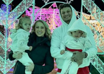 Brittany and Patrick Mahomes Spread Holiday Cheer with Magical Skating Rink Adventure for Kids!